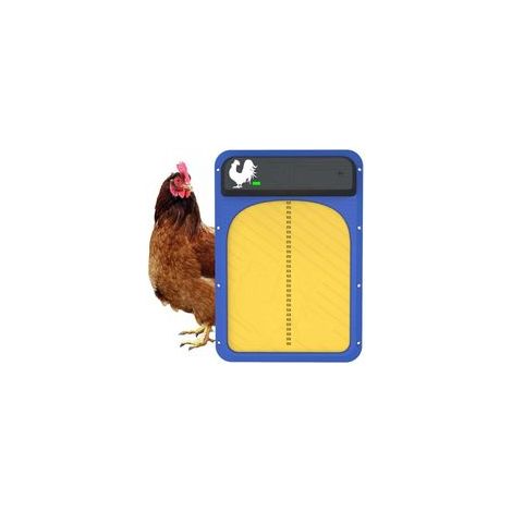 Porte De Poulailler Automatique à Pile, Porte Poulailler Automatique avec Capteur De Lumière, étanche Kit De Porte De Poulailler 35x24x3.7cm