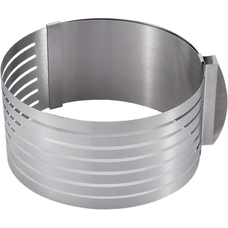 Verstellbarer Mousse-Tortenschneider, 16 bis 20 Zentimeter lang, zum Schneiden von Desserts in gleichmäßige Schichten. - Crezuo