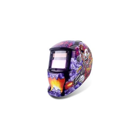 Máscara de soldadura automática con energía solar – Lente de 100x90 mm – 15 niveles de sombra – Protección UV – Comodidad ajustable