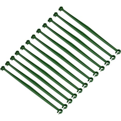 24 Connexions Extensibles pour Treillis de Tomates – Supports en Plastique pour Tuteurs de Jardin, Diamètre 16 mm