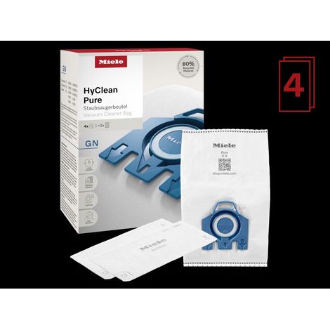 CONFEZIONE 4PZ SACCHETTI ASPIRAPOLVERE MIELE GN 09917730 MICROFIBRA HYCLEAN
