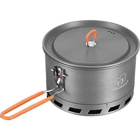 Réchaud de camping portable à cassette, pliable, à gaz, fonctionnant au butane, 2600 W, avec sac de transport, allumage électronique, pour la cuisine en extérieur. (1/5)