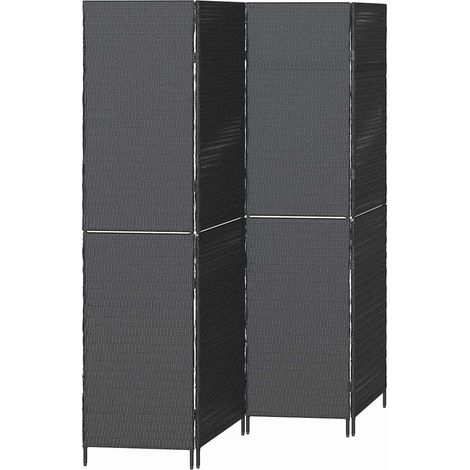 Paravent Noir 195 x 180 cm polyrotin