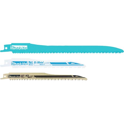 Makita S-Express Set de 3 hojas metálicas Bi-Metal HCS