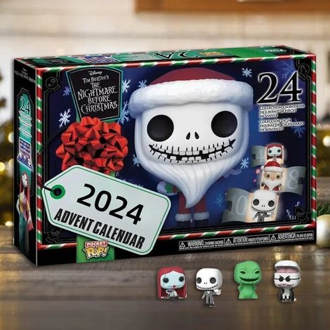 Calendrier de l'Avent L'Étrange Noël de Monsieur Jack - Figurines Collector, 24 Surprises, Décoration de Noël, Collection Tim Burton (1/5)