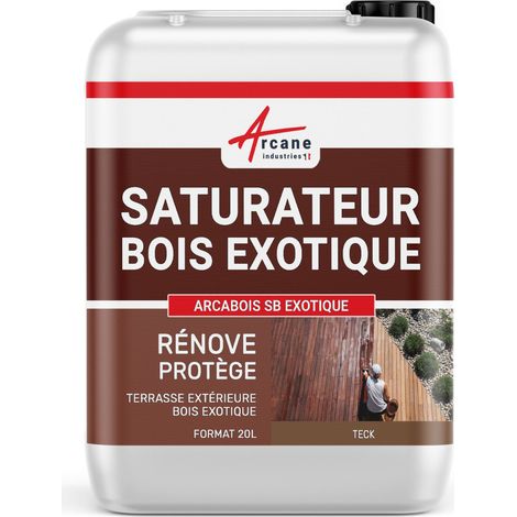 Arcane Industries – Saturateur bois exotique 20 L – Protection durable pour teck, ipé, cumaru – Application facile sur terrasses et mobilier (1/5)
