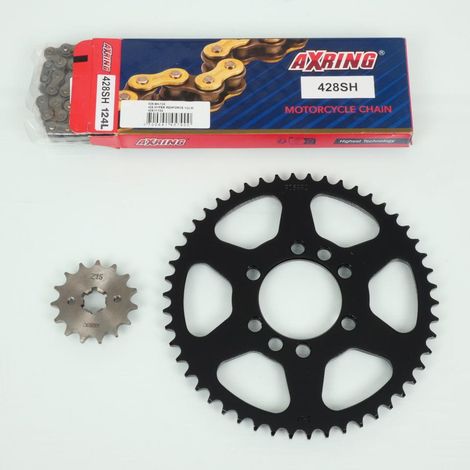 Kit chaîne Axring pour moto Yamaha 125 Dt Lc Ypvs 1985 à 1992
