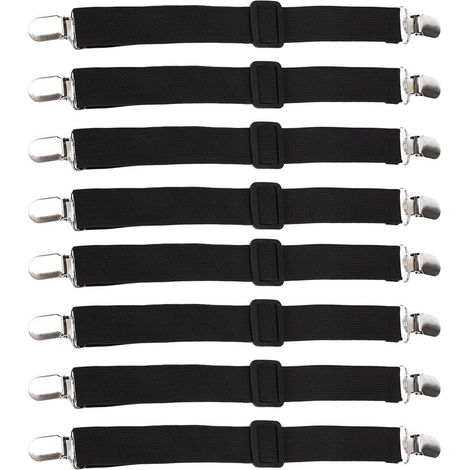 Attache Drap Housse 8pcs Tendeur Elastique Couture Pince Nappe Exterieur (1/5)