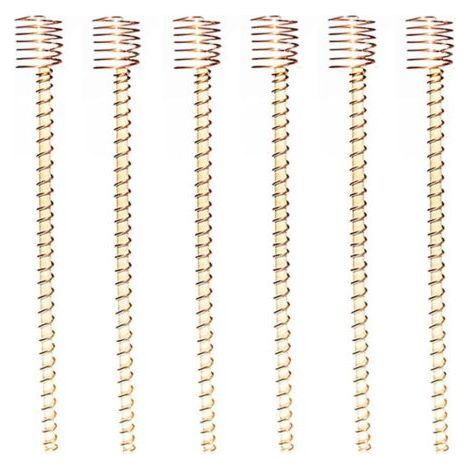 Lot de 6 piquets d'antenne de jardinage en cuivre de 30,5 cm pour plantes d'intérieur et d'extérieur, fruits, légumes, support d'antenne de culture électrique (1/5)