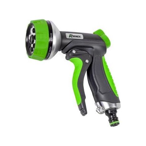 Pistolet d'arrosage de jardin RIBIMEX, régulation du débit, 7 modes (1/4)