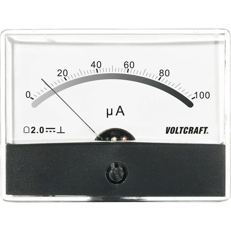 VOLTCRAFT AM-86X65/100µA AM-86X65/100µA Einbau-Messgerät AM-86X65/100µA/DC Drehspule (1/2)