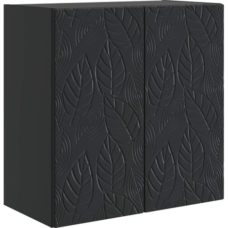 Wall-Mounted Cabinet Black 59 x 31 x 60 cm Engineered Wood vidaXL