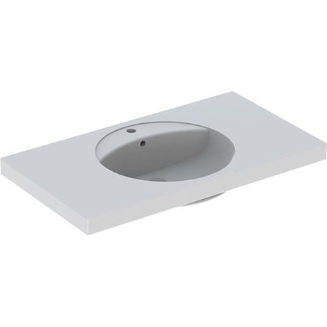 Geberit PRECIOSA Lavabo 1000x550mm con orificio para grifería con rebosadero blanco KT