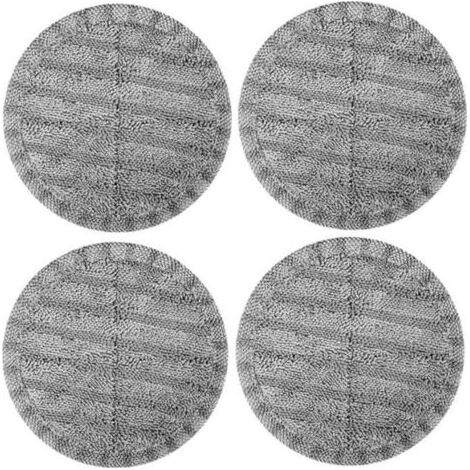 Tampon de Rechange pour vadrouille électrique en Microfibre (Gris 4 pièces pour modèle dyson V7 V8 V10 V11, adaptés au Remplacement avec Un Tampon de vadrouille de 16cm Pouces de diamètre) (1/5)