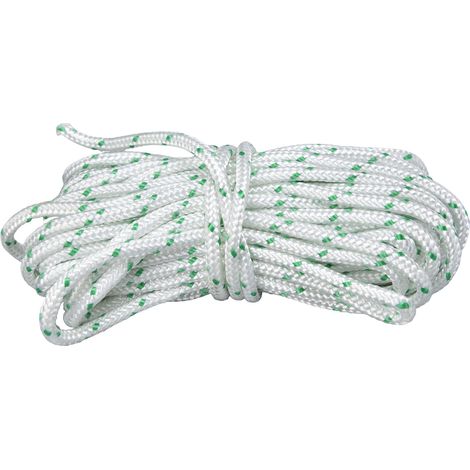Corde de lancement nylon 4,5mm x 10m, fil de rappel pour tronçonneuse Husqvarna, tondeuse à gazon, kit de remplacement de démarreur (1/5)