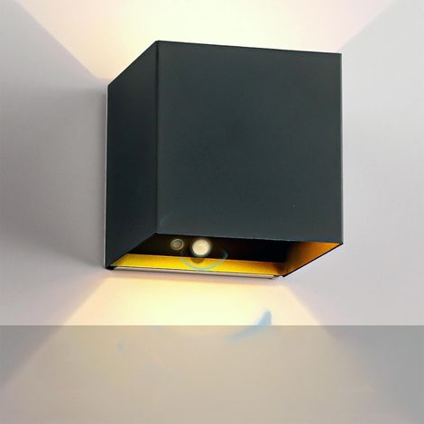 Applique Murale Sans Fil - Détecteur De Mouvement Intégré - Alimentation Batterie Rechargeable 6000 mAh - Éclairage Chaud 3000 K - Angle Réglable 0-120° - Pour Couloirs Escaliers Et Entrées - Noir (1/5)