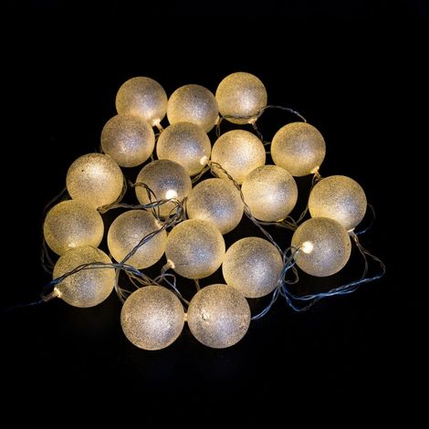 Ghirlanda Led 20 Palline Luminose