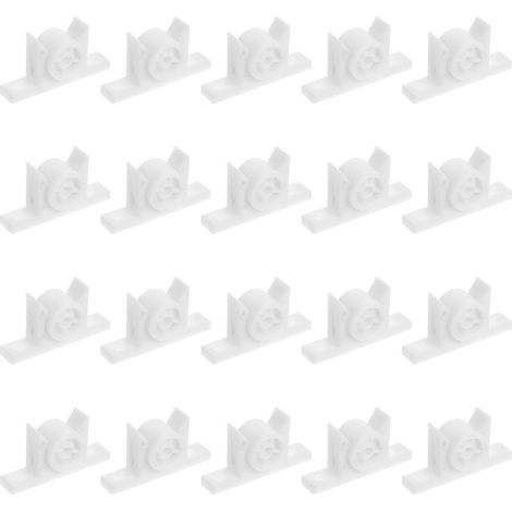 Lot de 20 loquets de précision pour portes de placard, avec billes en plastique pour une fermeture silencieuse et une installation facile (à faire soi-même). Clips pour façades de tiroirs factices, co (1/4)