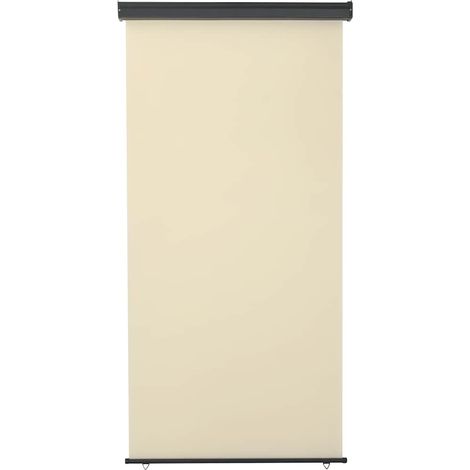 Auvent latéral de balcon 125x250 cm Crème (1/5)