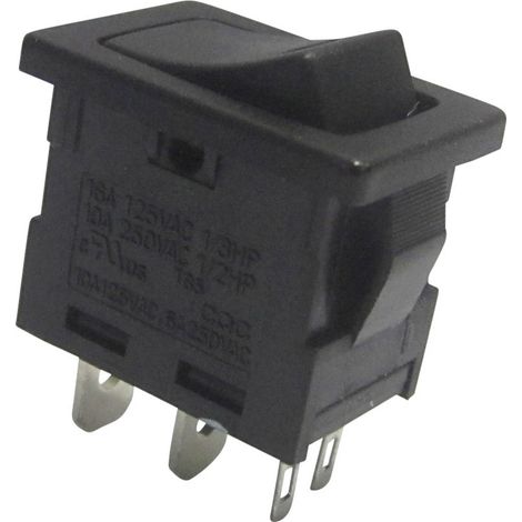 TRU COMPONENTS 1587517 Wippschalter TC-R13-66L-02 250 V/AC 6 A 1 x Aus/Ein  rastend 1 St.