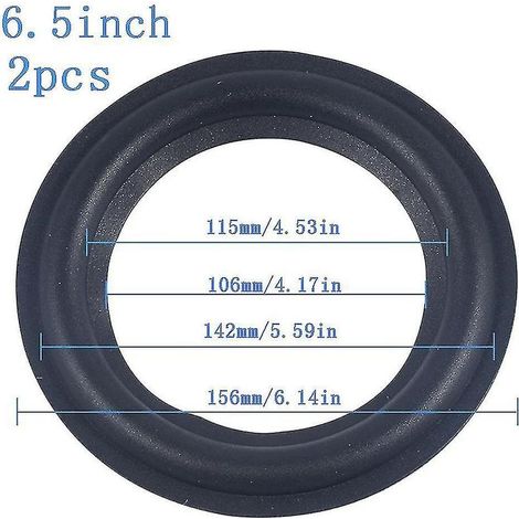 anneaux en mousse pour haut-parleur, réparation de la suspension - 6,5 pouces (1/5)