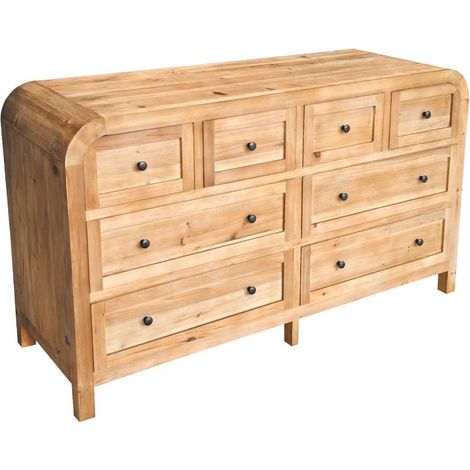Commode 8 tiroirs en bois recyclé Sigrid (1/5)