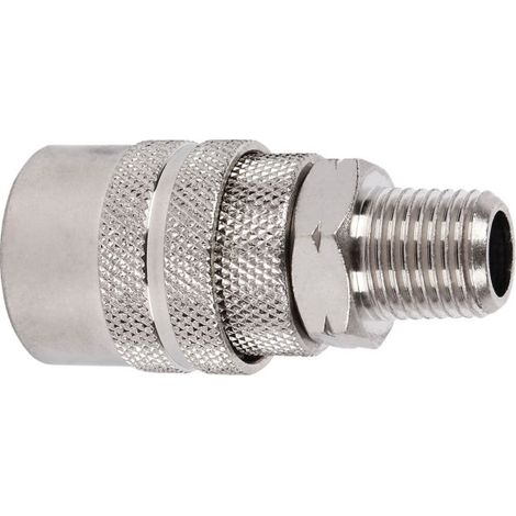 Enchufe rápido rosca macho para instalaciones neumáticas                 Rosca 1/4"