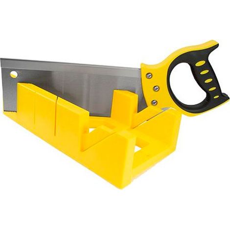 Gehrungssäge Strend Pro MBOX-84, 300 mm, Kunststoff-Gehrungslade mit Säge (1/2)