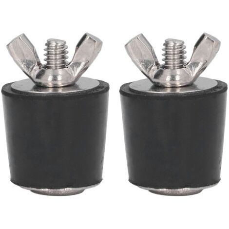 Bouchon Hivernage Piscine,25 mm Bouchon Caoutchouc avec éCrou Papillon in Acier Inoxydable pour Tuyauterie de Piscine Hiver Entretien des Raccords(2 Pièces) (1/5)