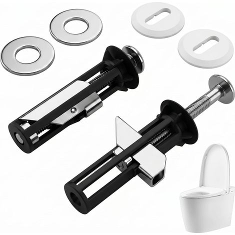 Universal Toilet Seat Bolts, Stainless Steel Quick Release Hinge Fastener, Toilet Seat Quick Release Hinge, Toilet Seat Replacement Screws (1/5)