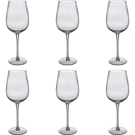 Lot de 6 Verres à Vin "Midnight Garden" 38cl Transparent (1/2)