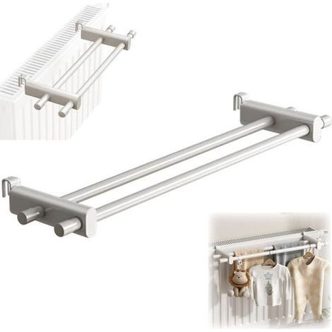 Porte-serviettes pour radiateur,porte-serviettes à suspendre, pour radiateurs,porte-serviettes pour radiateur plat,fixation crochet (1/4)