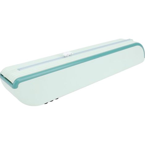 Distributeur de film plastique avec ventouses, coupe-film adhésif (1/5)