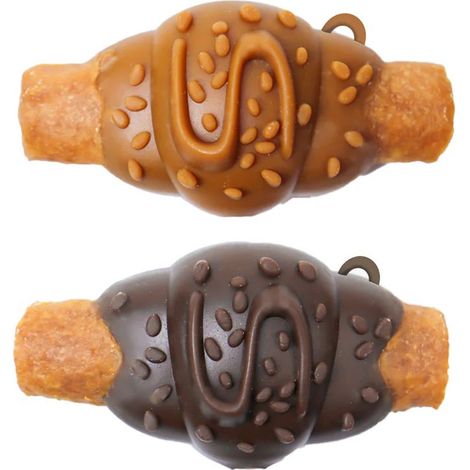 Set 20 pezzi Bakery Croissant con Anatra snack per cani 8 cm 35 g cad.