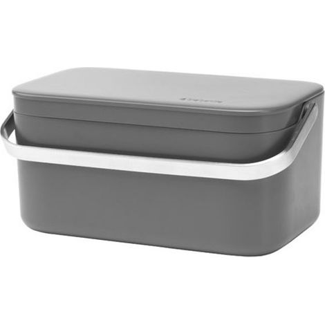 poubelle de table gris foncé - sink side - brabantia