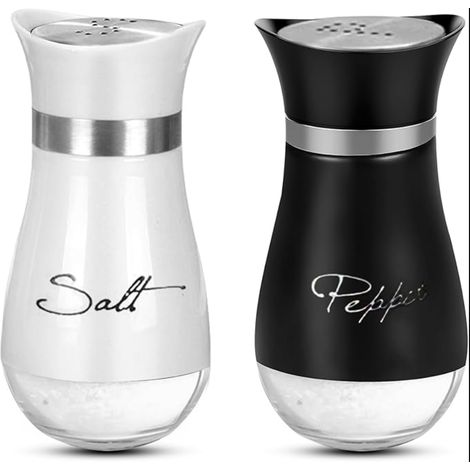 Salieres et Poivrieres, Saliere de Table en Verre avec Couvercle en Acier Inoxydable, Moulin Epices pour cuisine Barbecue (1/5)