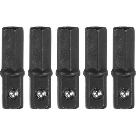 Adaptateur de douille à impact 1/4" d'entraînement 1" L Noir (1/5)