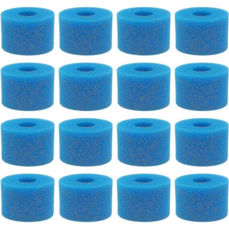 Cartouche filtrante en mousse lavable et réutilisable pour spa Pure Spa, type S1, lot de 16 (2024).