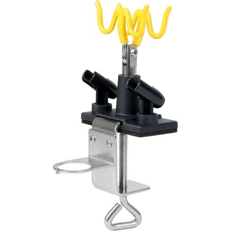 Accessoires Airbrush Support de pistolet 4 pistolets et 1 Manomètre pour Montage sur table Établi (1/5)
