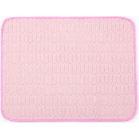 Tapis rafraîchissant pour animaux rose fibre de glace 62 x 50 cm modèle 39 (1/5)