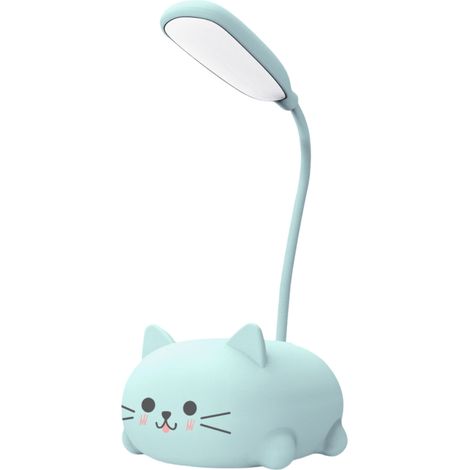 lámpara de escritorio LED, recargable por USB, ajustable 180°, con protección ocular, plegable, para niños y estudiantes. (1/5)