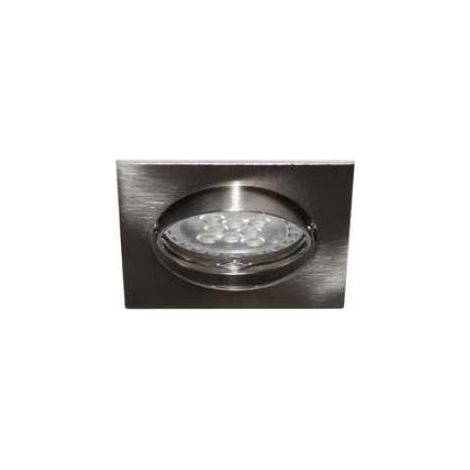 Spot orientable carré noir nickel satiné max 50W (LSA101221) (1/4)