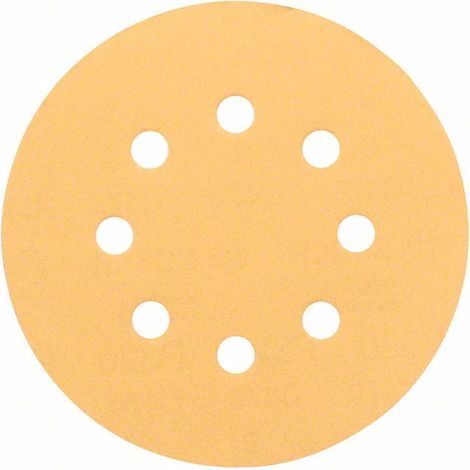 Schleifblatt C470 für Exzenterschleifer, 125 mm, 120, 8 Löcher, Klett, 5er-Pack (1/4)