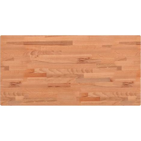 Maison Exclusive - Piano Tavolo 80x40x1,5cm Rettangolare Legno Massello Faggio (1/5)