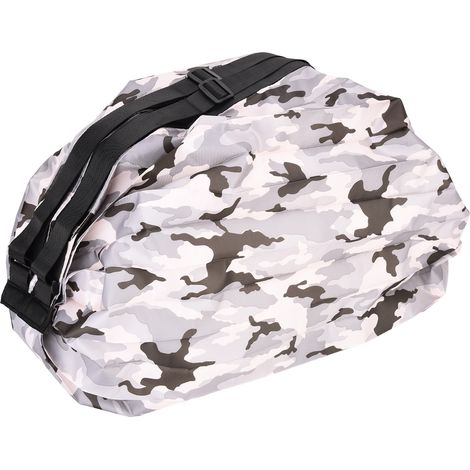 Sacs à dos élégants pour faire les courses, pliables, réutilisables et écologiques, motif camouflage gris. (1/5)