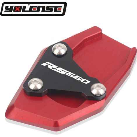 (Rouge) Compatible avec Aprilia RS660 RS 660 2020-2023 2021 : béquille latérale, extension et support pour moto. (1/3)