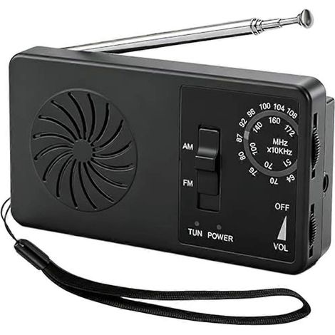 Retro Radio AM/FM Double Band Elderly Student Walkman avec Écouteur Jack Haut-parleur pour Intérieur Extérieur Emergency (1/5)