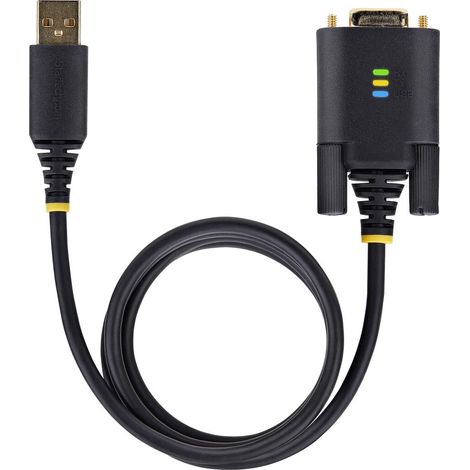 StarTech.com Cavo adattatore seriale da USB a Null Modem, ritenzione COM, FTDI, USB-A a DB9 RS232, viti/dadi DB9 intercambiabili, Windows/macOS/Linux (1/5)