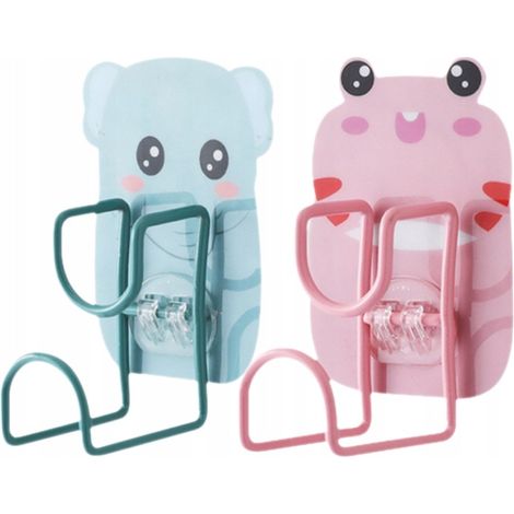 graziosi ganci da parete rosa con motivi animali (1/5)