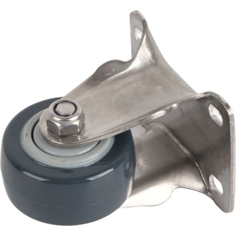 Roulettes directionnelles silencieuses de 5 cm (2 po) en acier inoxydable 304, robustes et résistantes à l'usure (1/5)